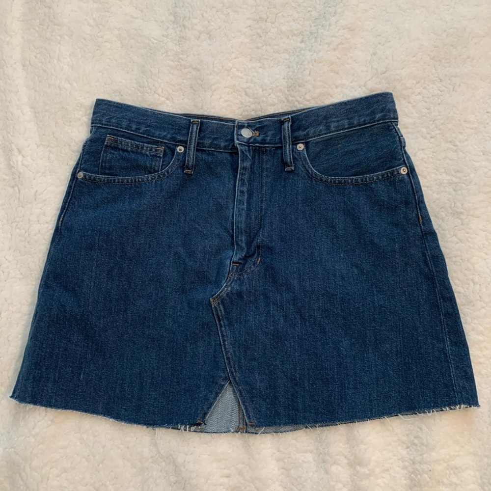 Madewell Rigid Denim A-Line Skirt